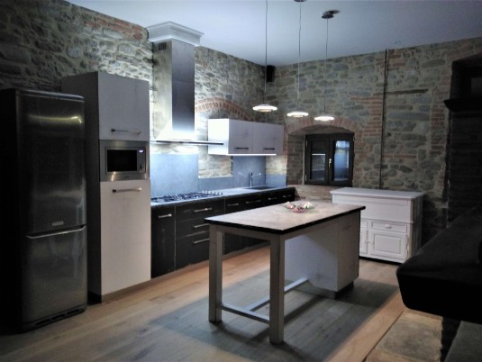 Cucina Rustica Cucina rustica bianco e nero